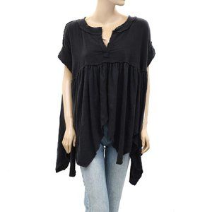 Free People We the Free Sugar Rush Babydoll Tunic Top Cotton Oversized M